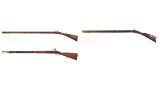 Three Antique Muzzle Loading Long Guns