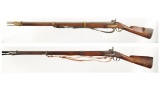 Two European Military Percussion Muskets