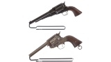 Two E. Remington & Sons Single Action Cartridge Revolvers