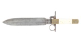 Engraved E. Turner Marked Percussion Knife Pistol