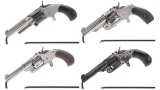 Four Smith & Wesson Spur Trigger Revolvers