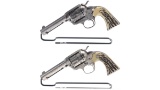 Two Colt Single Action Army Revolvers with Holster