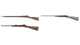 Three U.S. Springfield Trapdoor Long Guns