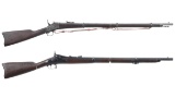 Two Antique American Single Shot Rifle