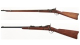 Two U.S. Springfield Trapdoor Single Shot Long Arms