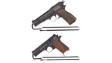 Two World War II German Occupation Semi-Automatic Pistols