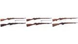 Six European Military Bolt Action Longarms