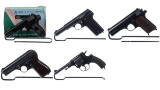 Five European Military Pattern Handguns