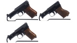 Three Mauser Semi-Automatic Pistols