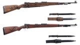 Two World War II German Model 98 Bolt Action Rifles