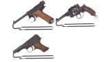 Three Japanese Military Handguns