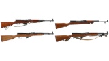 Four SKS Semi-Automatic Long Guns