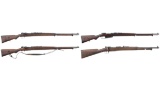 Four European Military Pattern Mauser Bolt Action Rifles