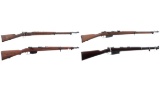 Four European Military Bolt Action Rifles