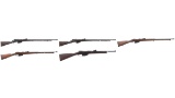 Five European Military Bolt Action Rifles