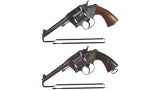 Two WWI Era Colt U.S. Army Model 1917 Double Action Revolvers