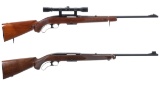 Two Winchester Model 88 Lever Action Rifles