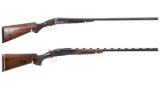 Two Parker Brothers Double Barrel Shotguns