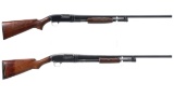 Two Winchester Model 12 Slide Action Shotguns