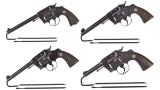 Four Colt Double Action Revolvers