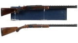 Two Belgian Browning Lightning Superposed Shotguns