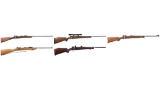 Five Bolt Action Sporting Rifles