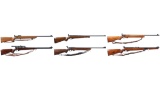 Six Mossberg Sporting Rifles