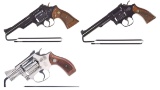 Three Smith & Wesson Double Action Revolvers