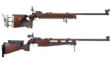 Two Anschutz Bolt Action Target Rifles
