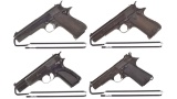 Four European Military Pattern Semi-Automatic Pistols