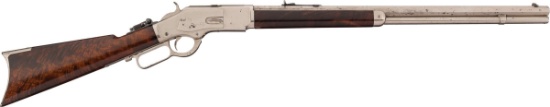 Special Order Nickel Winchester Model 1873 Rifle