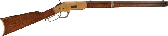 Winchester Model 1866 Saddle Ring Flat Side Lever Action Carbine