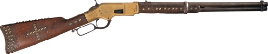Winchester Model 1866 Lever Action Carbine with Tack Decoration