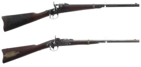Two U.S. Civil War Breech Loading Saddle Ring Carbines