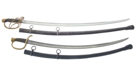 Two Antique Ames American Military Swords