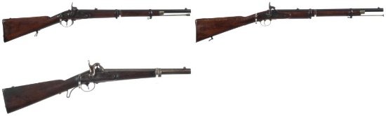 Three European Martial Percussion Muzzleloading Carbines