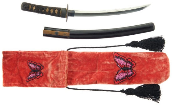 Signed Tanto-Length Japanese Knife