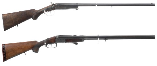 Two European Combination Guns