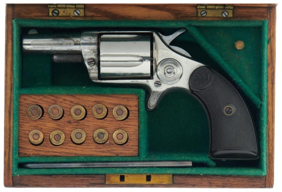 British Proofed Colt Etched Panel New House .38 Revolver