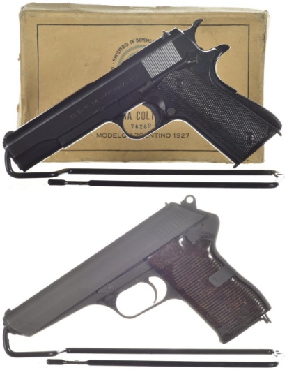 Two Foreign Military Semi-Automatic Handguns