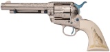 Engraved Colt Second Generation Single Action Army Revolver