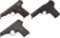 Three German Semi-Automatic Pistols