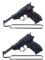 Two German Walther P.38 Pattern Semi-Automatic Pistols