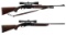 Two Remington Model 7400 Semi-Automatic Rifles with Scopes