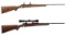 Two Ruger M77 Mk II Bolt Action Rifles