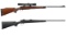 Two Remington Model 700 Bolt Action Rifles