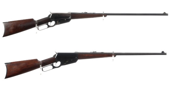 Two Winchester Model 1895 Lever Action Rifles