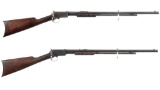 Two Winchester Model 90 Slide Action Rifles