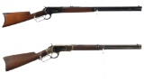 Two Antique Winchester Lever Action Rifles