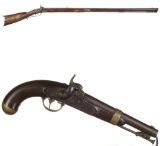 Two Antique American Percussion Firearms